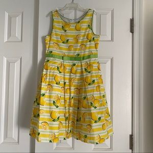 Girls bloome lemon dress brand new size 12